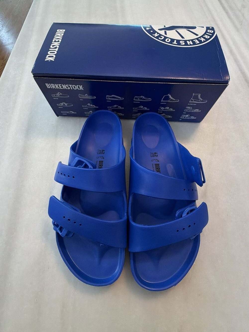 Birkenstock Arizona EVA Ultra Blue Sandals Size 42 (US 11-11.5)